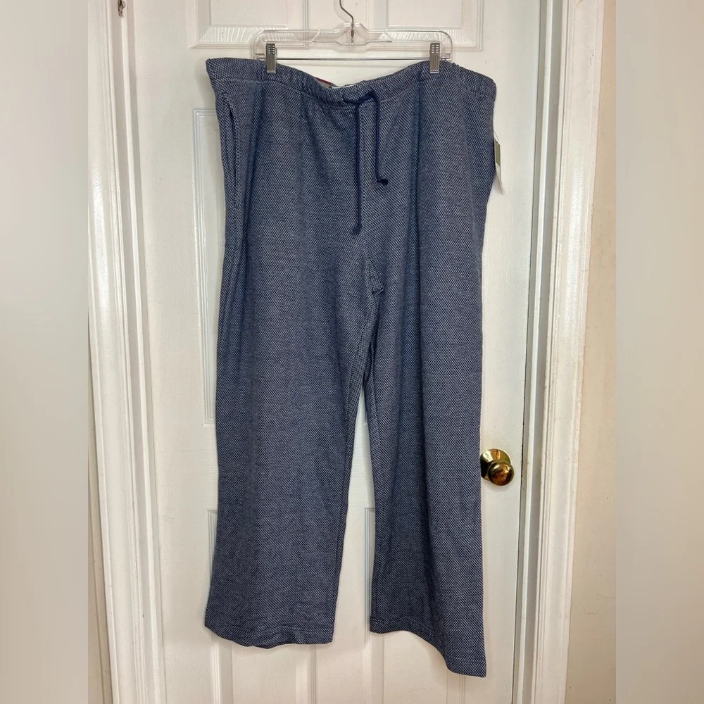NWT Textured Knit Lounge Men’s Pants - Goodfellow & Co Blue XXL Pockets
